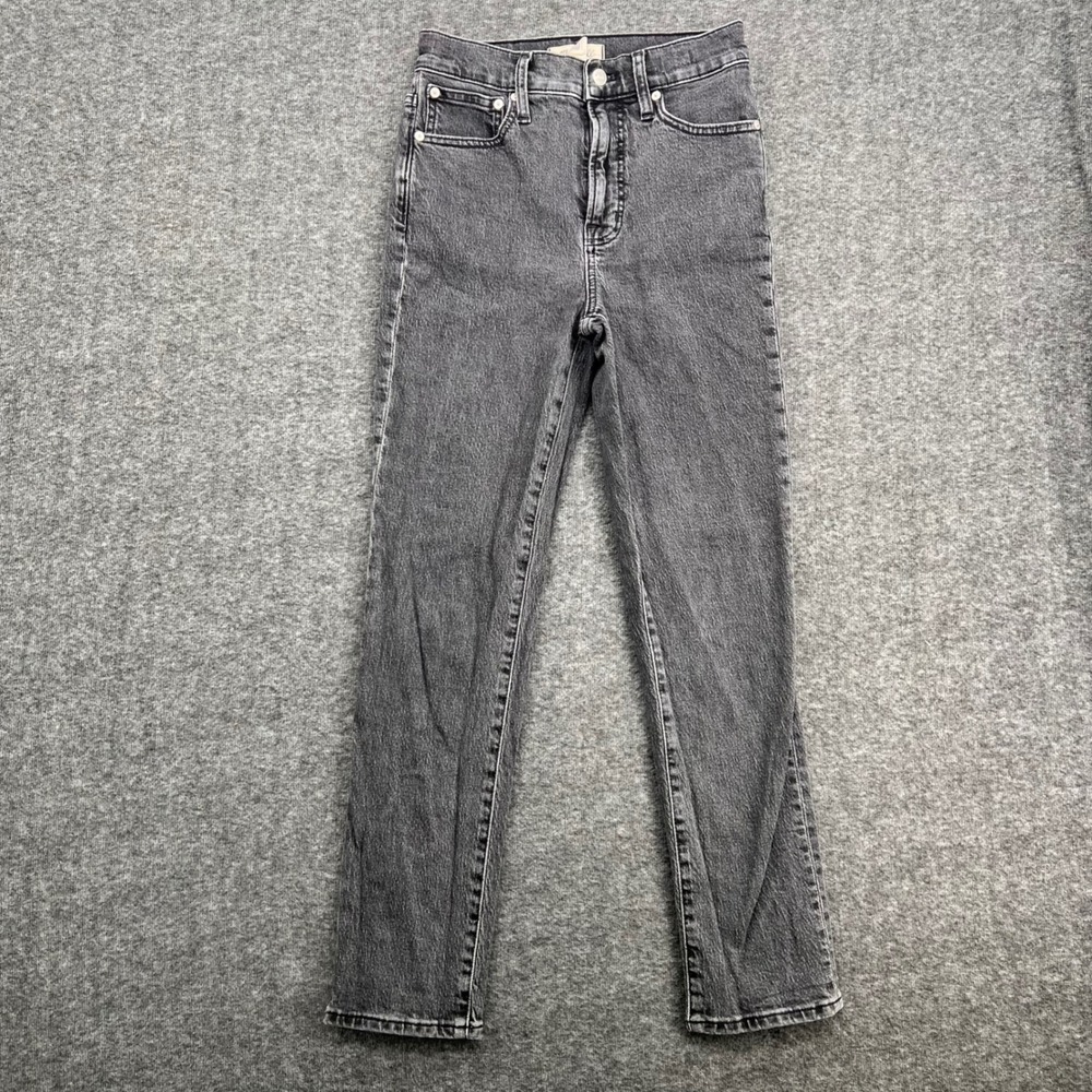 Madewell The Perfect Vintage Jean High Rise Straight Leg Faded Black Size 25